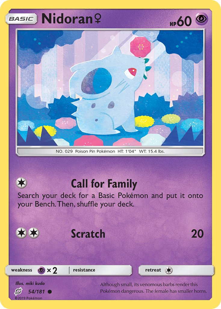 Nidoran &female;⁣ - Team Up⁣ (Common)⁣ [54]