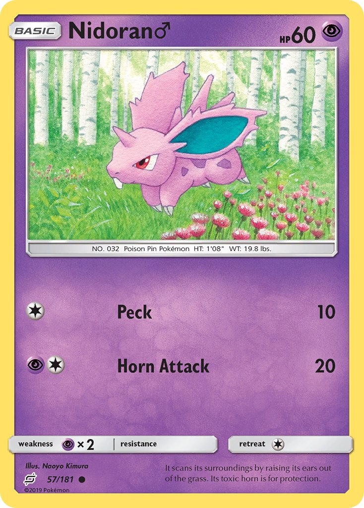 Nidoran &male;⁣ - Team Up⁣ (Common)⁣ [57] English / Excellent / Normal