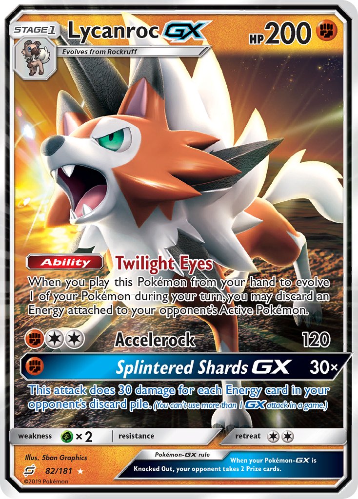 Lycanroc GX⁣ - Team Up⁣ (Ultra Rare)⁣ [82] English / Near Mint / Normal