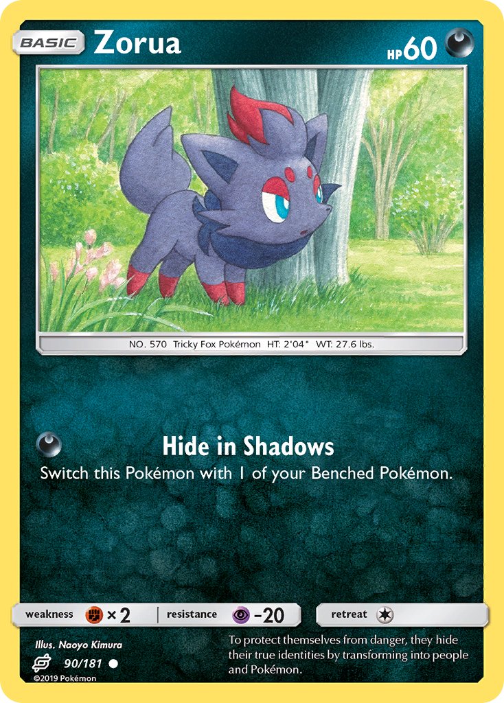 Zorua⁣ - Team Up⁣ (Common)⁣ [90] English / Excellent / Normal