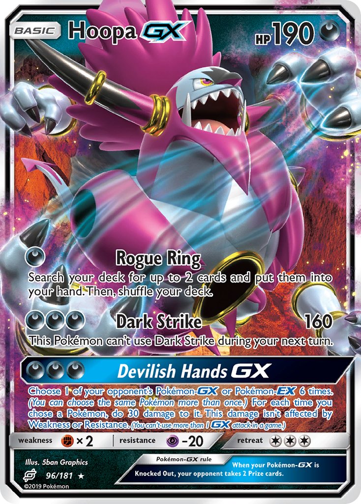Hoopa GX⁣ - Team Up⁣ (Ultra Rare)⁣ [96] English / Near Mint / Normal