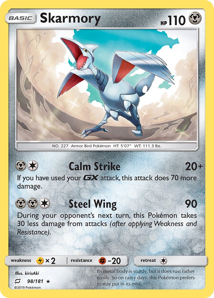 Skarmory⁣ - Team Up⁣ (Rare)⁣ [98] English / Near Mint / Reverse-Holo Normal