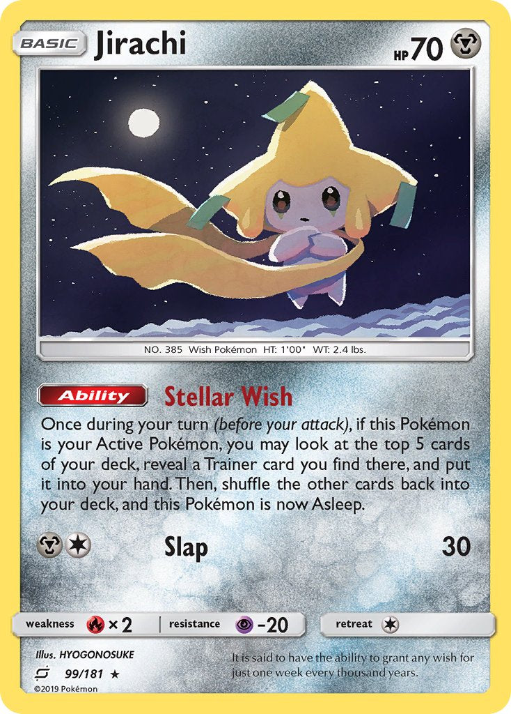 Jirachi⁣ - Team Up⁣ (Holo Rare)⁣ [99] English / Near Mint / Reverse-Holo Normal