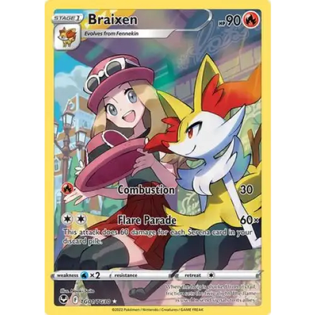 (TG01/TG30) Braixen (Serena) Enkeltkort Silver Tempest