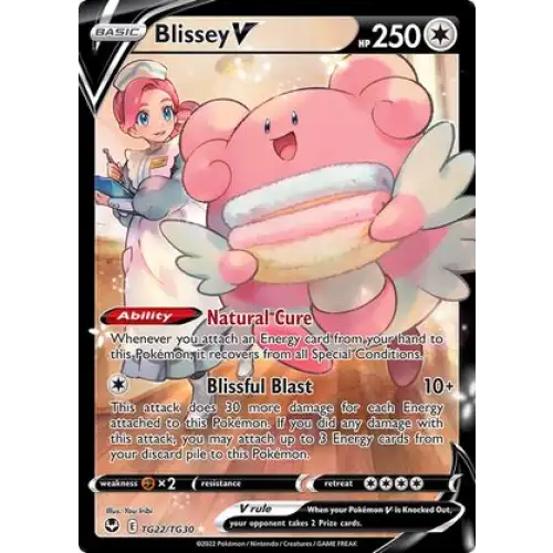 (TG22/TG30) Blissey V (Pokemon Center Lady) Enkeltkort Silver Tempest