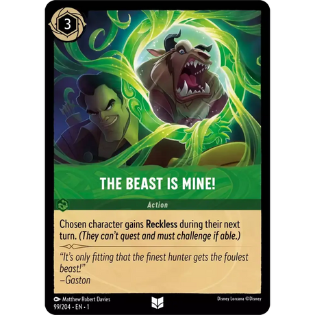 The Beast Is Mine! (Uncommon) - 99/204 - Disney Lorcana