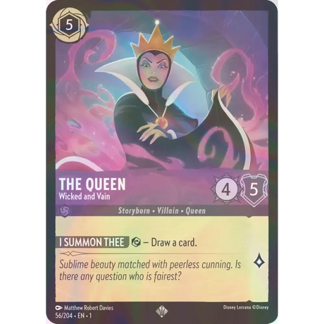 The Queen - Wicked and Vain - Foil (Super Rare) - 56/204