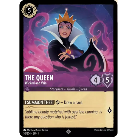 The Queen - Wicked and Vain (Super Rare) - 56/204 - Disney