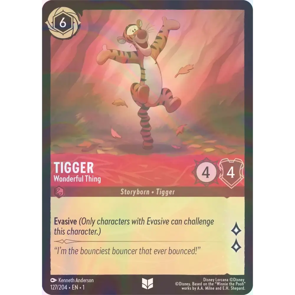 Tigger - Wonderful Thing - Foil (Uncommon) - 127/204