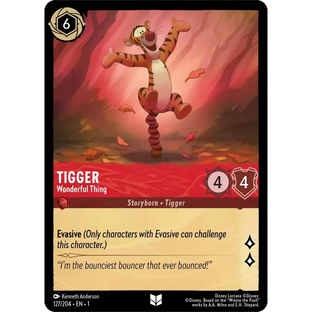 Tigger - Wonderful Thing (Uncommon) - 127/204 - Disney