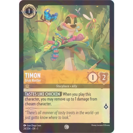 Timon - Grub Rustler - Foil (Common) - 24/204 - Disney