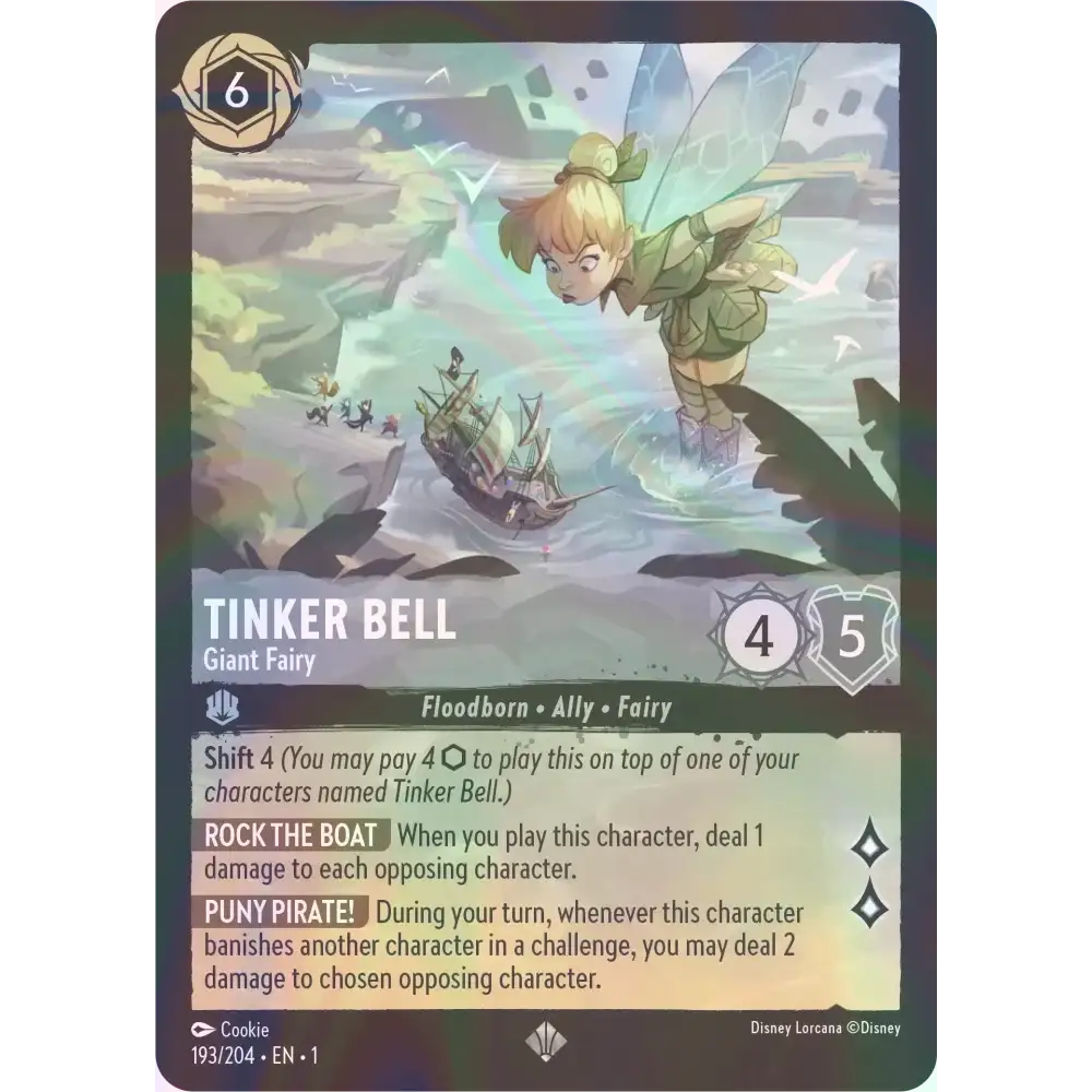 Tinker Bell - Giant Fairy - Foil (Super Rare) - 193/204