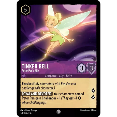 Tinker Bell - Peter Pan’s Ally (Common) - 58/204 - Disney