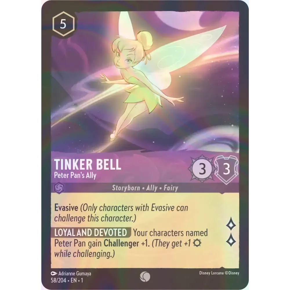 Tinker Bell - Peter Pan’s Ally - Foil (Common) - 58/204