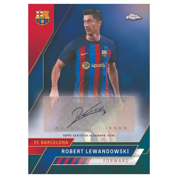 Topps Chrome: Fodboldkort - FC Barcelona 2022/23 - Hobby