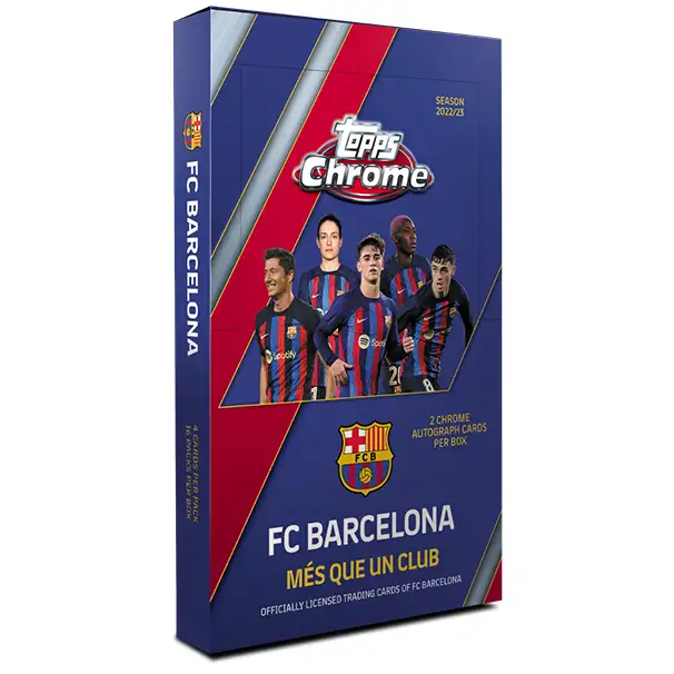 Topps Chrome: Fodboldkort - FC Barcelona 2022/23 - Hobby