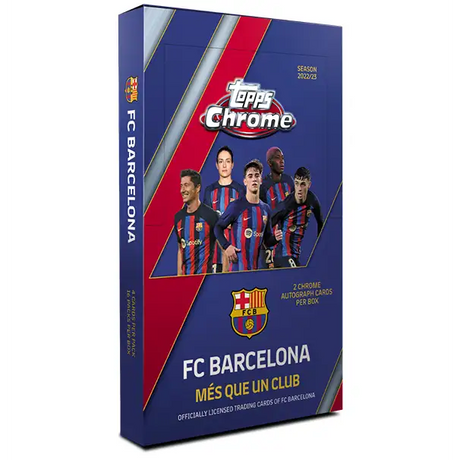 Topps Chrome: Fodboldkort - FC Barcelona 2022/23 - Hobby