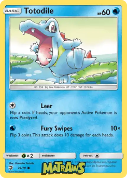 Totodile - 22/70 Enkeltkort