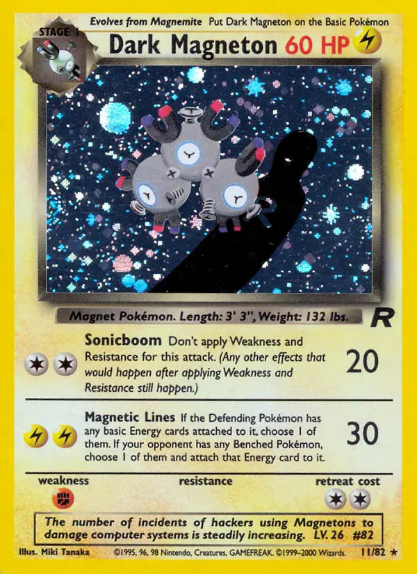 Dark Magneton - Team Rocket (Holo Rare) [TR-11] English / Poor / Normal