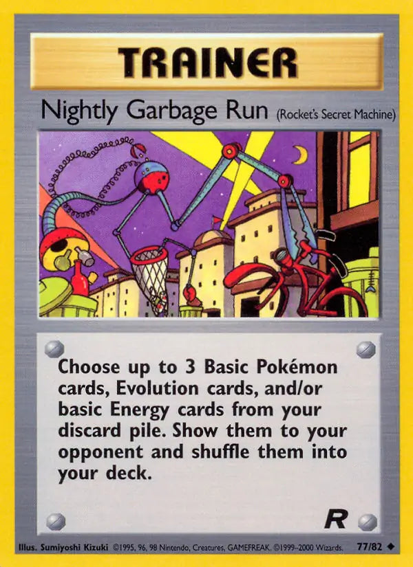 Nightly Garbage Run⁣ - Team Rocket⁣ (Uncommon)⁣ [77] English / Excellent / Normal