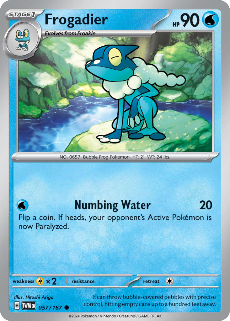 Frogadier⁣ - Twilight Masquerade⁣ (Common)⁣ [057] English / Near Mint / Normal