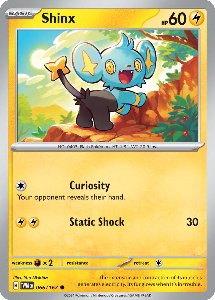 Shinx⁣ - Twilight Masquerade⁣ (Common)⁣ [066] English / Near Mint / Normal