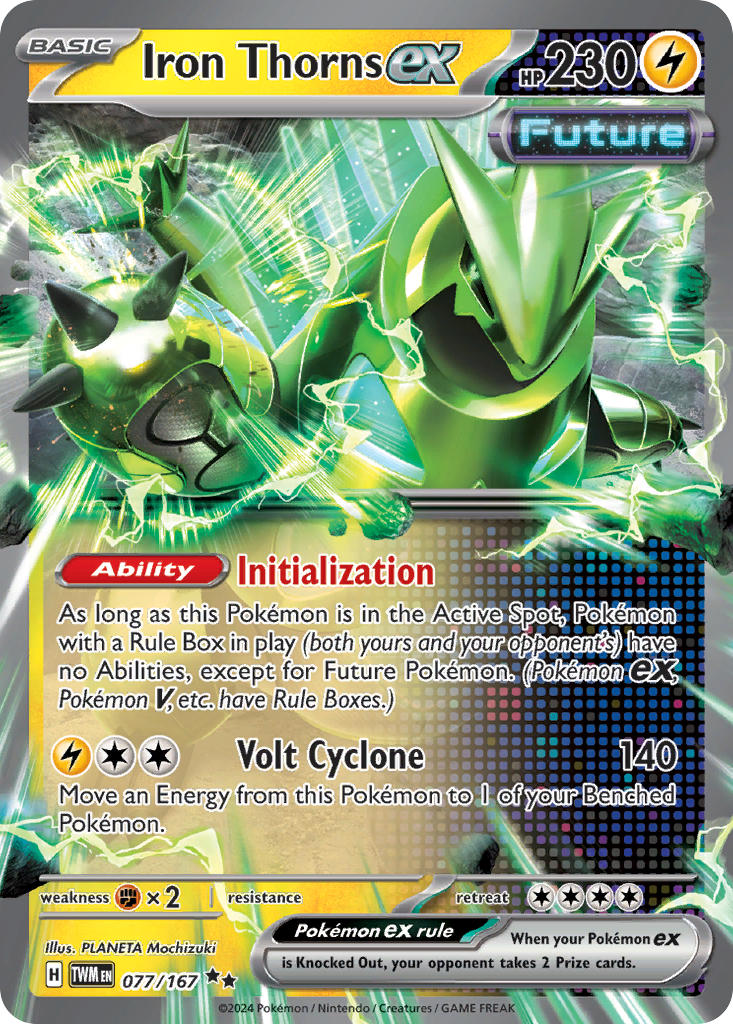 Iron Thorns ex⁣ - Twilight Masquerade⁣ (Double Rare)⁣ [077] English / Near Mint / Normal