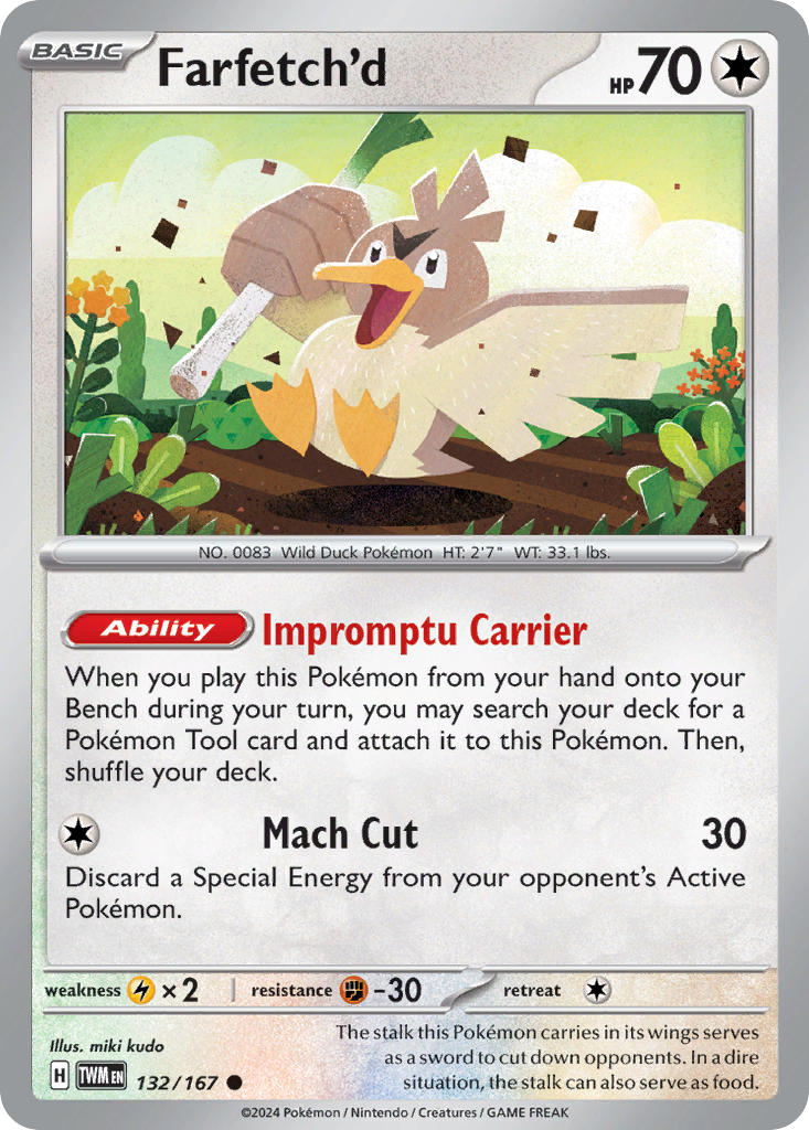 Farfetch'd⁣ - Twilight Masquerade⁣ (Common)⁣ [132]