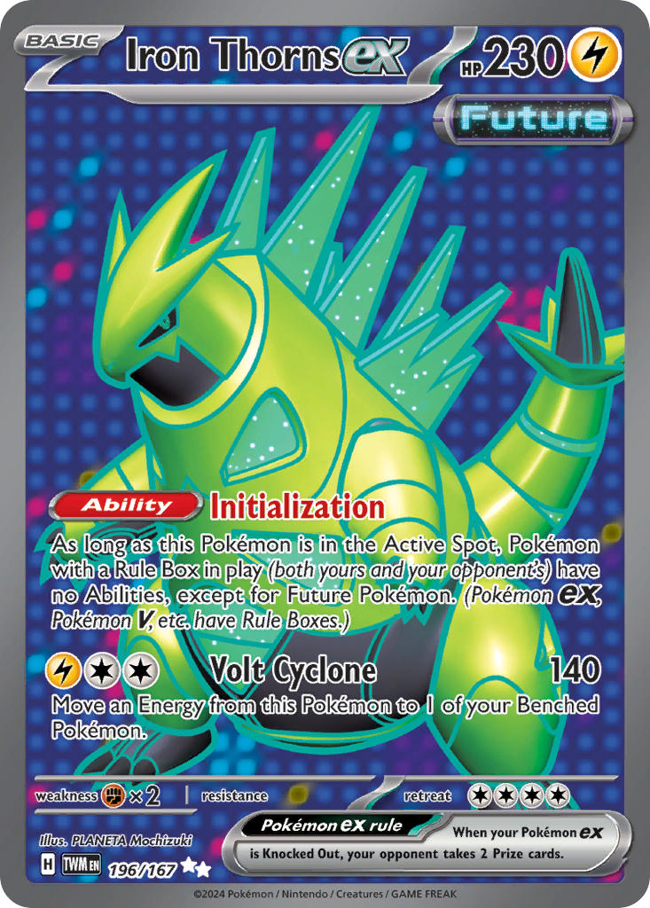 Iron Thorns ex⁣ - Twilight Masquerade⁣ (Ultra Rare)⁣ [196] English / Near Mint / Normal