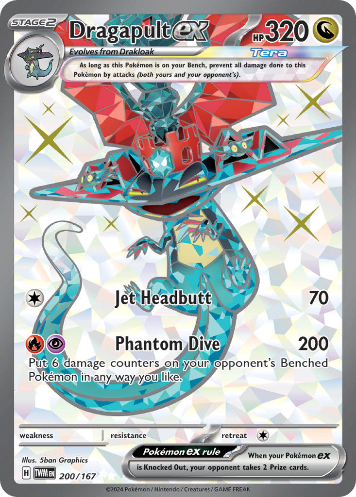Dragapult ex⁣ - Twilight Masquerade⁣ (Ultra Rare)⁣ [200] English / Near Mint / Normal