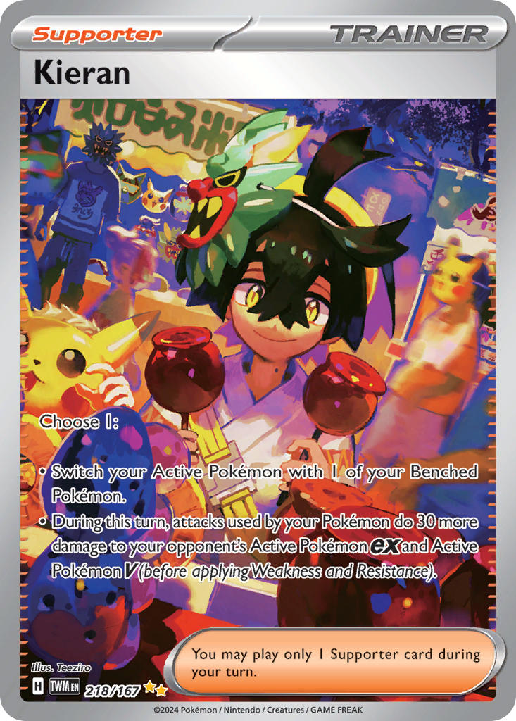 Kieran⁣ - Twilight Masquerade⁣ (Special Illustration Rare)⁣ [218] English / Near Mint / Normal
