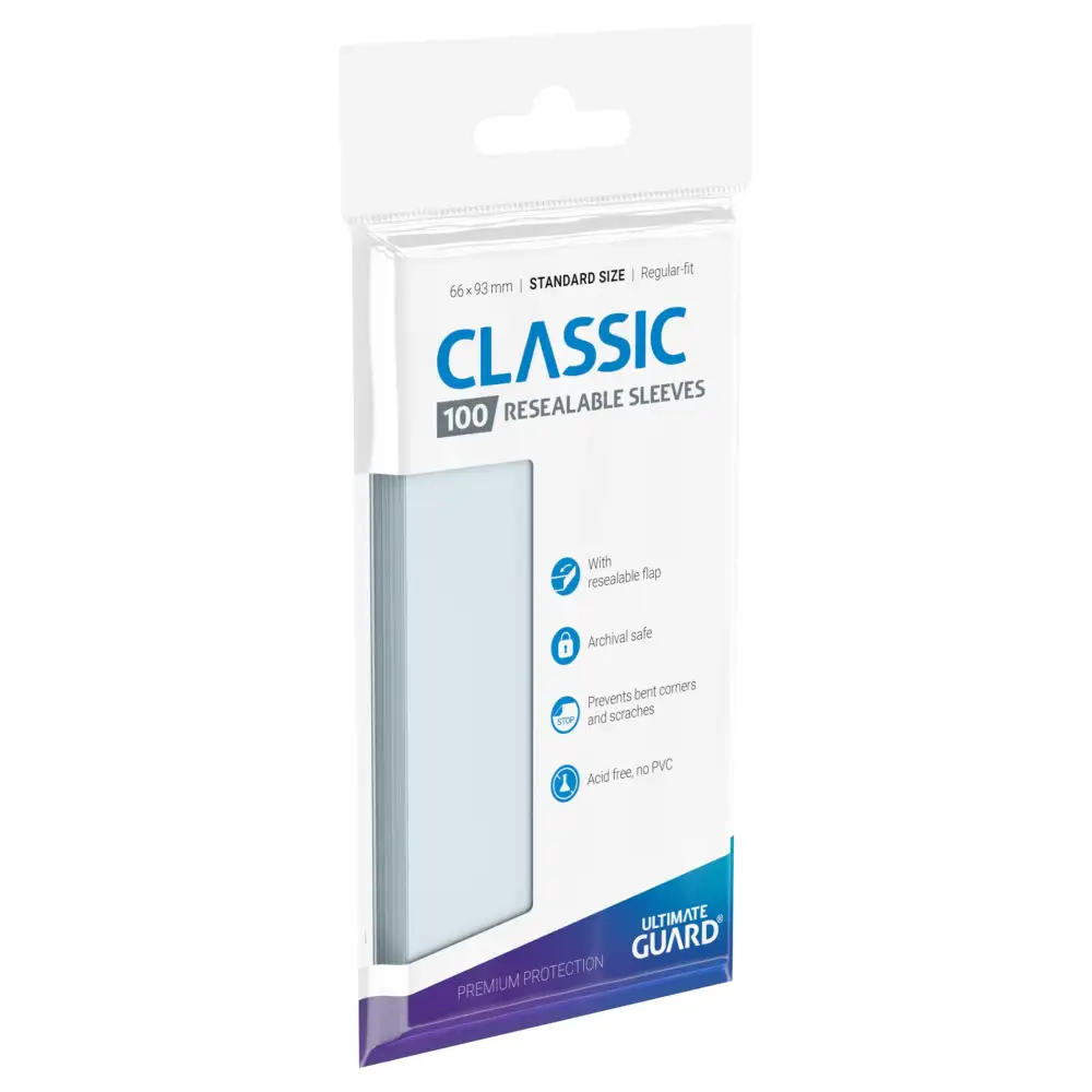 Ultimate Guard: Regular-Fit Resealable Sleeves (100 stk.)