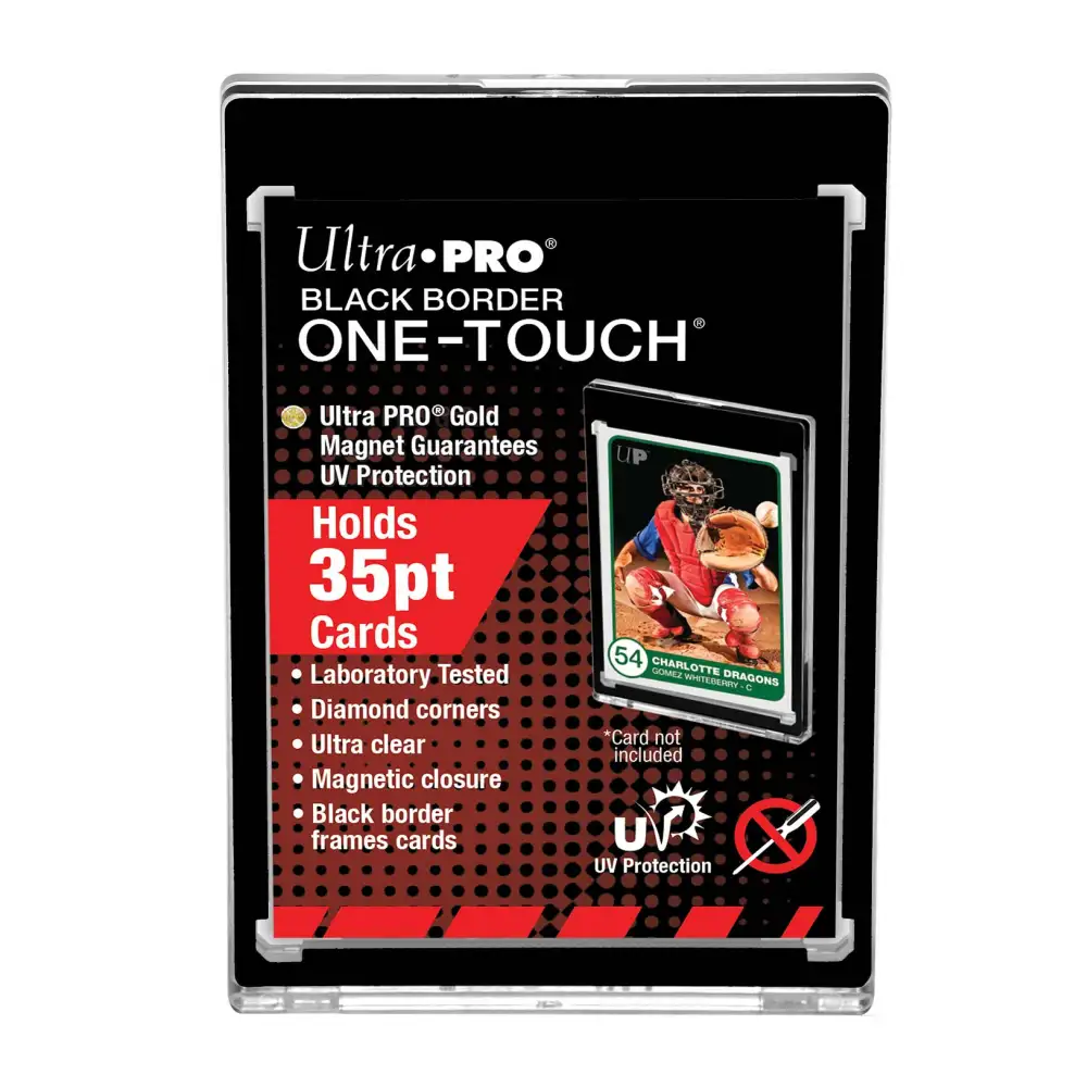 Ultra Pro: Black Border One Touch 35 pt. Magnetic Holder Tilbehør Ultra Pro 