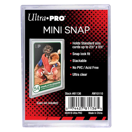 Ultra Pro: Mini Snap Card Holder - Tilbehør