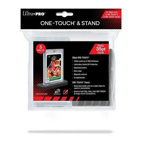 Ultra Pro: One-Touch & Stand (5-Pack) - 35pt Standard Size Magnetic Holder Kortspil – tilbehør Ultra Pro 