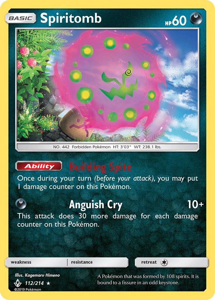 Spiritomb - Unbroken Bonds (Holo Rare) [UNB-112] English / Near Mint / Normal