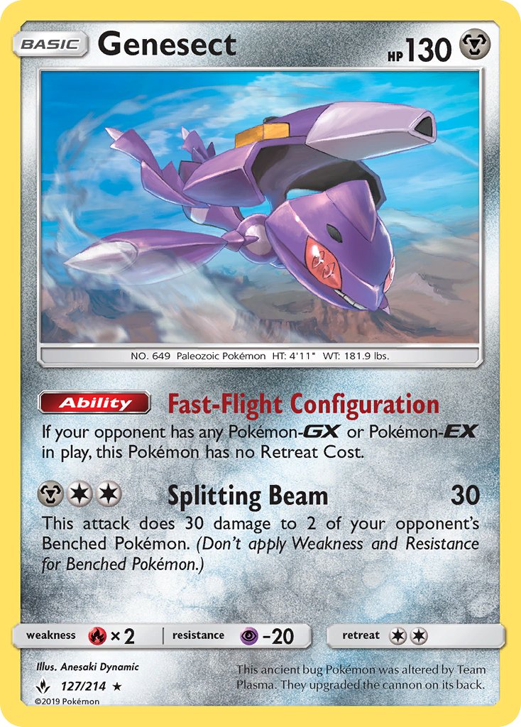 Genesect - Unbroken Bonds (Rare) [UNB-127] English / Near Mint / Normal