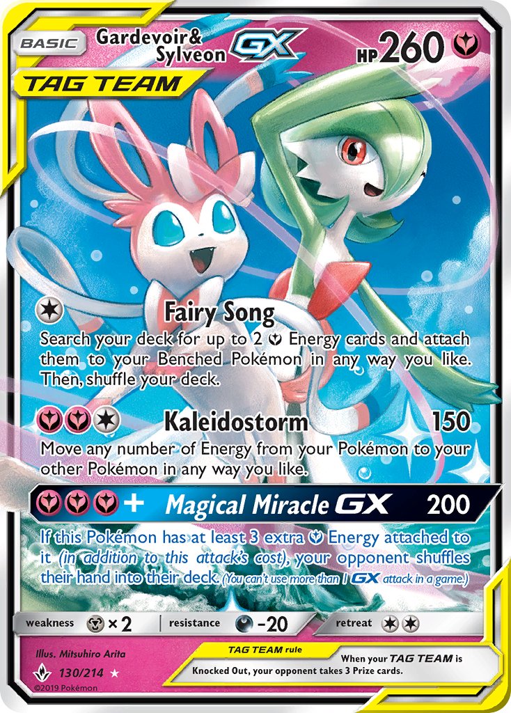 Gardevoir & Sylveon GX - Unbroken Bonds (Ultra Rare) [UNB-130] English / Near Mint / Normal