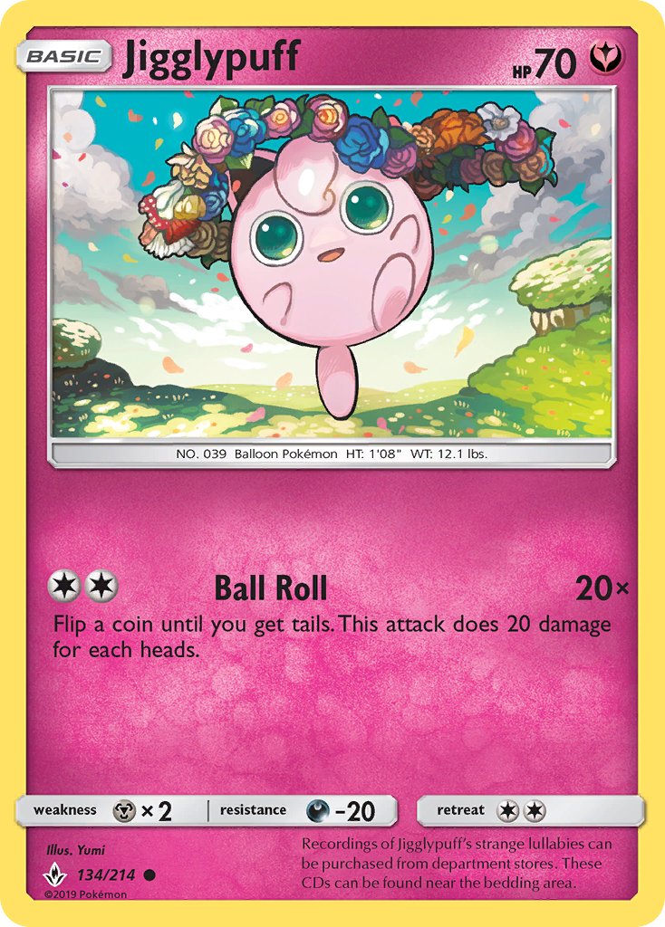 Jigglypuff - Unbroken Bonds (Common) [UNB-134] English / Near Mint / Normal