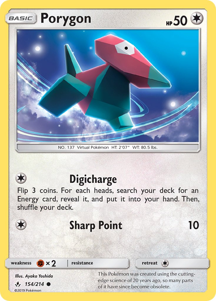 Porygon - Unbroken Bonds (Common) [UNB-154] English / Near Mint / Normal