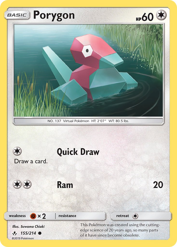 Porygon - Unbroken Bonds (Common) [UNB-155] English / Near Mint / Normal
