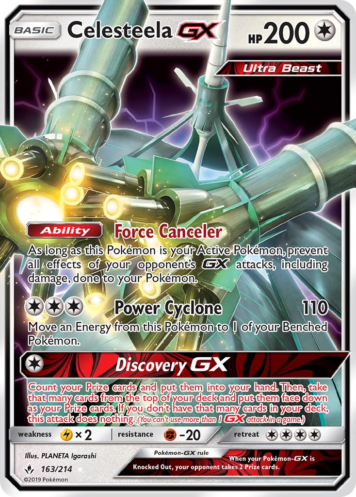 Celesteela GX - Unbroken Bonds (Ultra Rare) [UNB-163] English / Near Mint / Normal