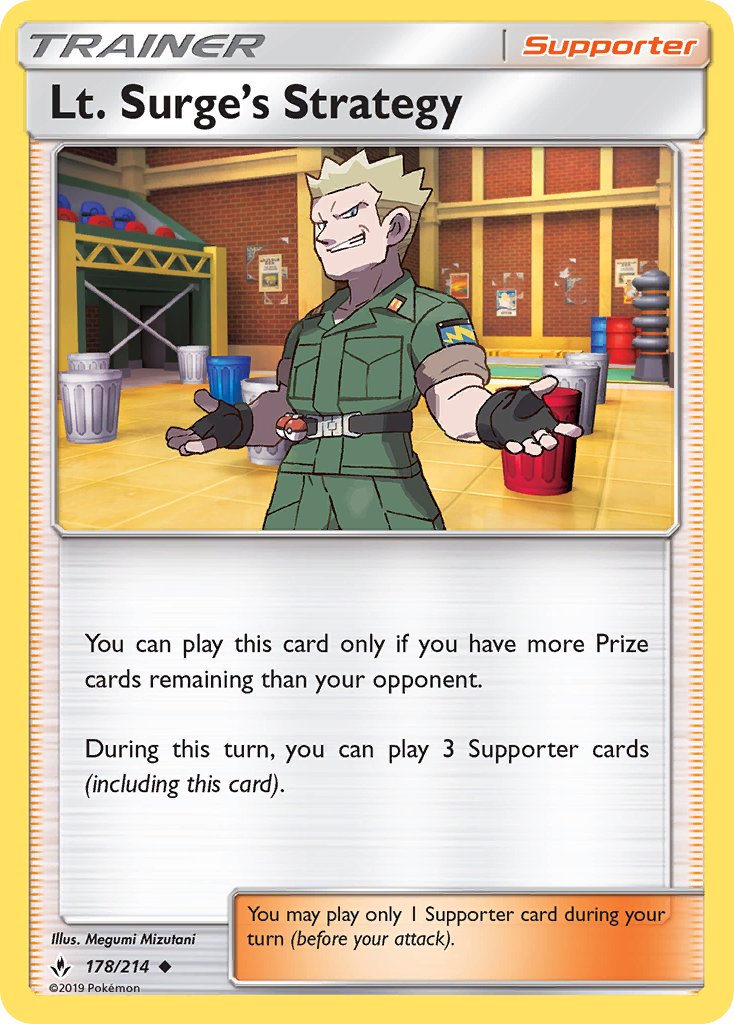 Lt. Surge's Strategy - Unbroken Bonds (Uncommon) [UNB-178] English / Near Mint / Normal