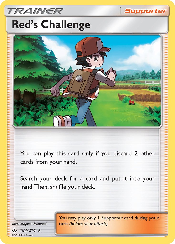 Red's Challenge - Unbroken Bonds (Holo Rare) [UNB-184] English / Near Mint / Normal