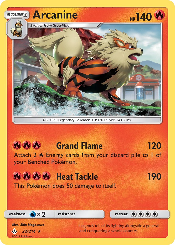 Arcanine - Unbroken Bonds (Holo Rare) [UNB-22]