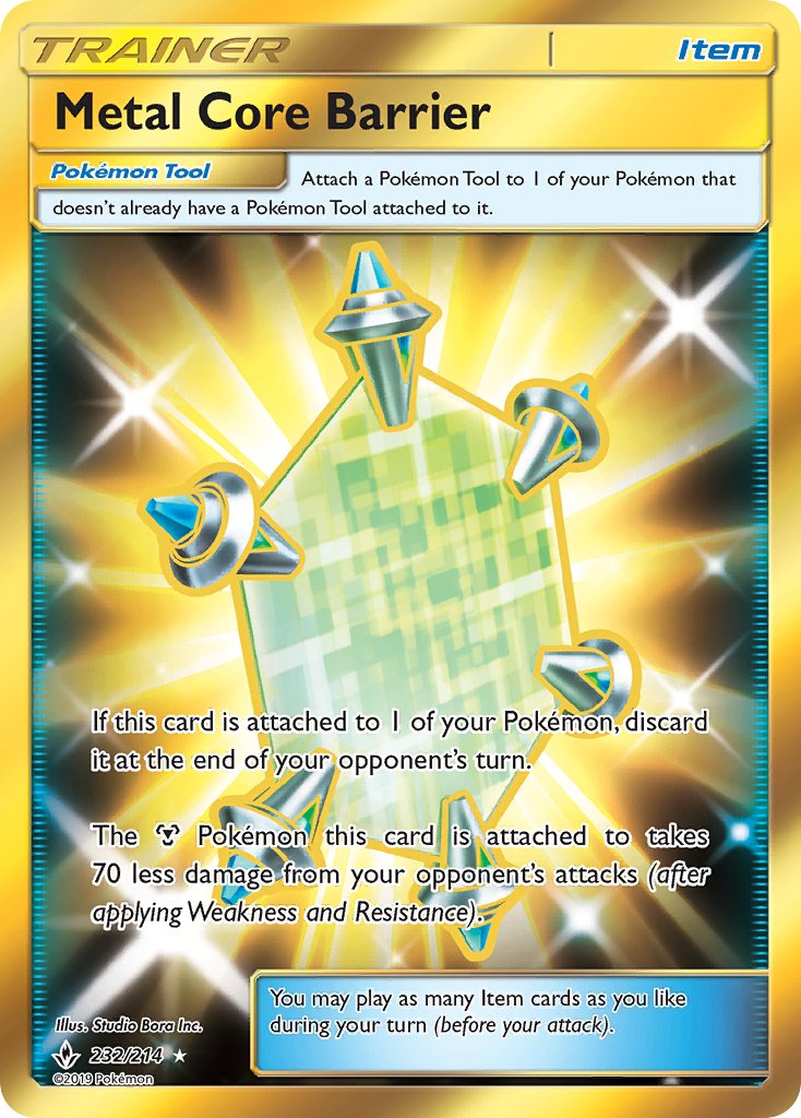 Metal Core Barrier - Unbroken Bonds (Secret Rare) [UNB-232] English / Near Mint / Normal