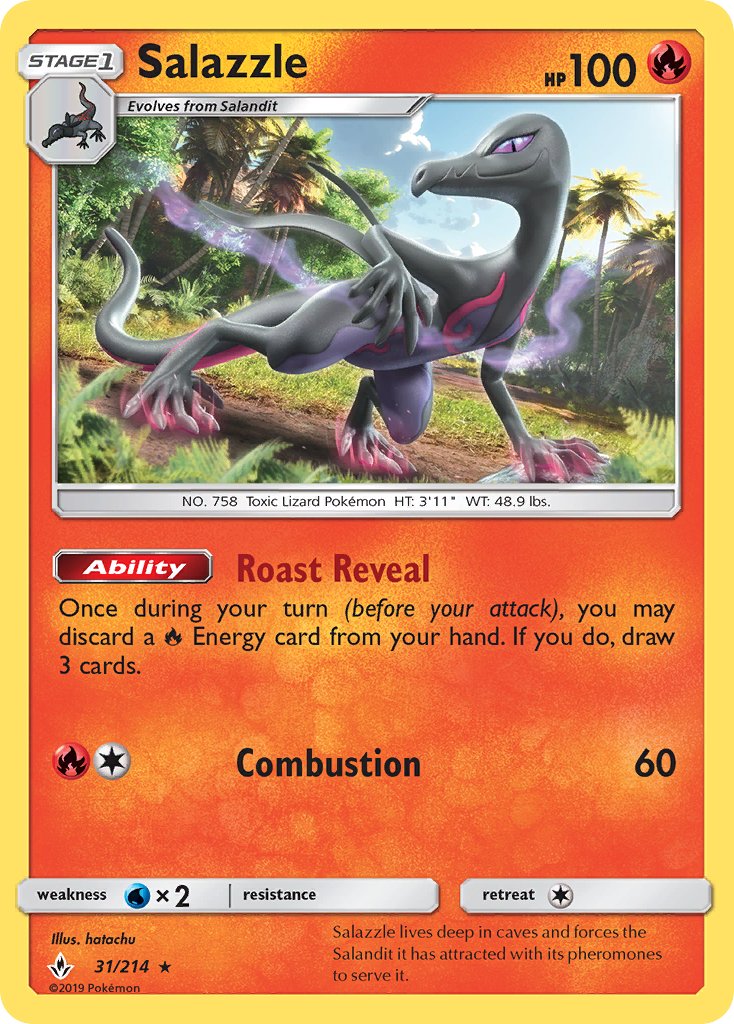 Salazzle - Unbroken Bonds (Rare) [UNB-31] English / Near Mint / Normal