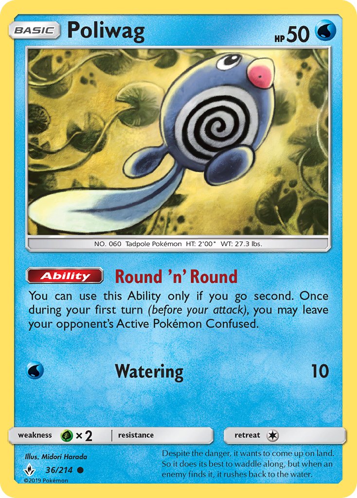 Poliwag - Unbroken Bonds (Common) [UNB-36] English / Near Mint / Normal