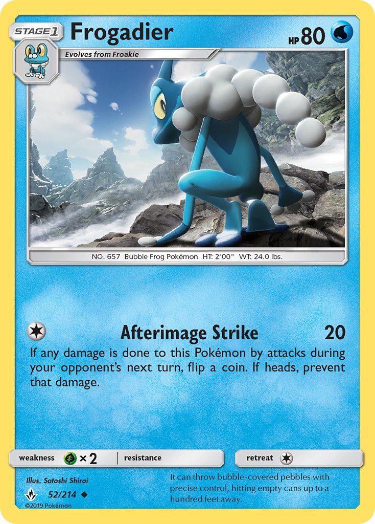 Frogadier - Unbroken Bonds (Uncommon) [UNB-52] English / Near Mint / Normal