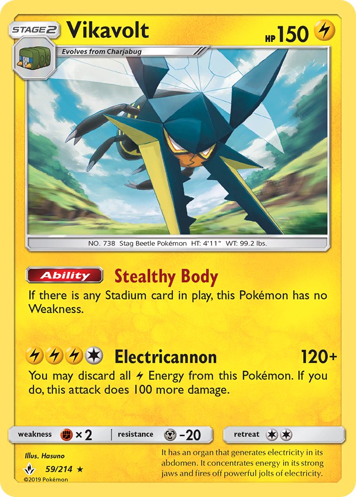 Vikavolt - Unbroken Bonds (Holo Rare) [UNB-59] English / Near Mint / Normal
